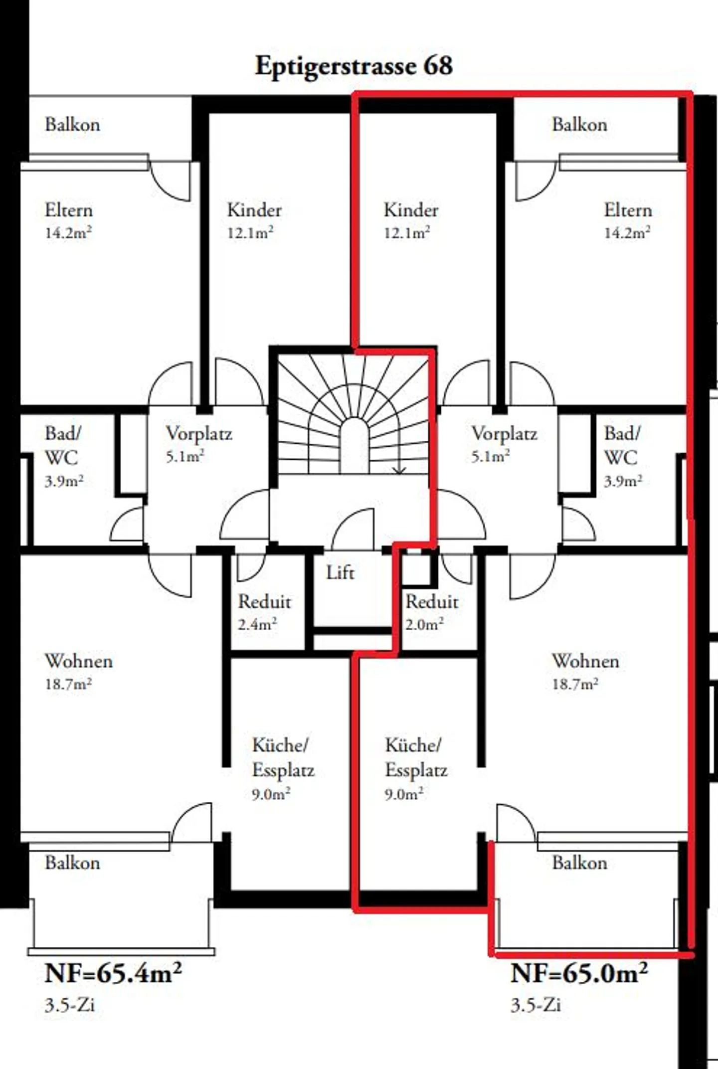 Geräumige Familienwohnung - Foto 8 von 8