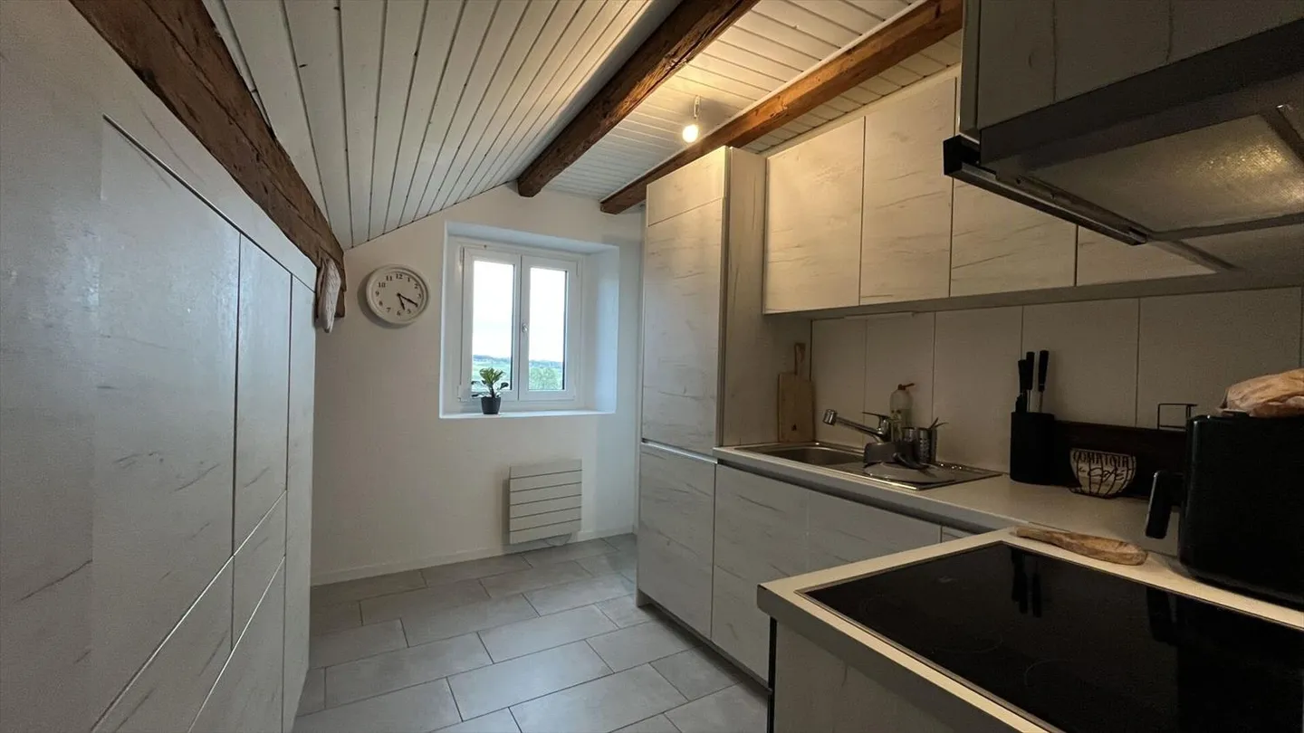Incantevole appartamento di 2,5 stanze nel cuore di Romont - Foto 3 di 8