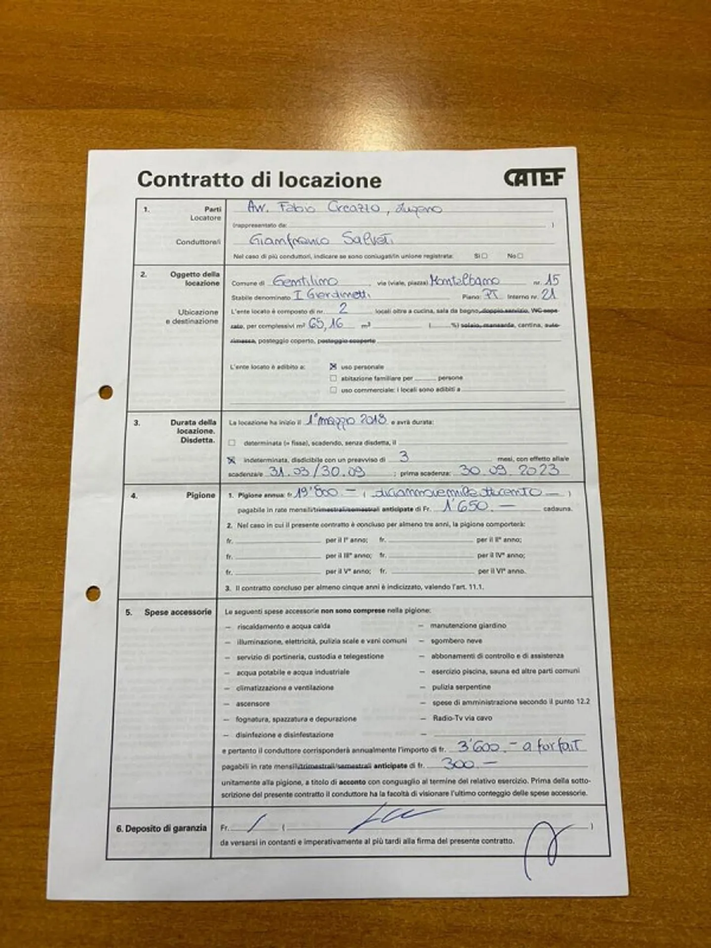 GENTILINO / COLLINA D’ORO - 2.5 LOC. TERRASSE IN ELEGANTEM WOHNHAUS - Foto 6 von 6