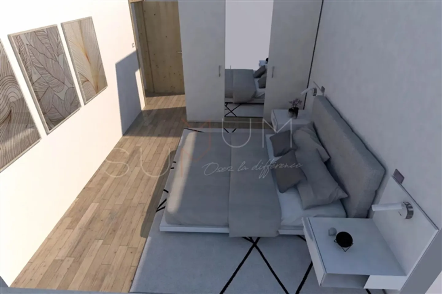 To seize for yield or living - 2.5 rooms new with 70 m2, terrace and view of the vineyards - Photo 11 of 13