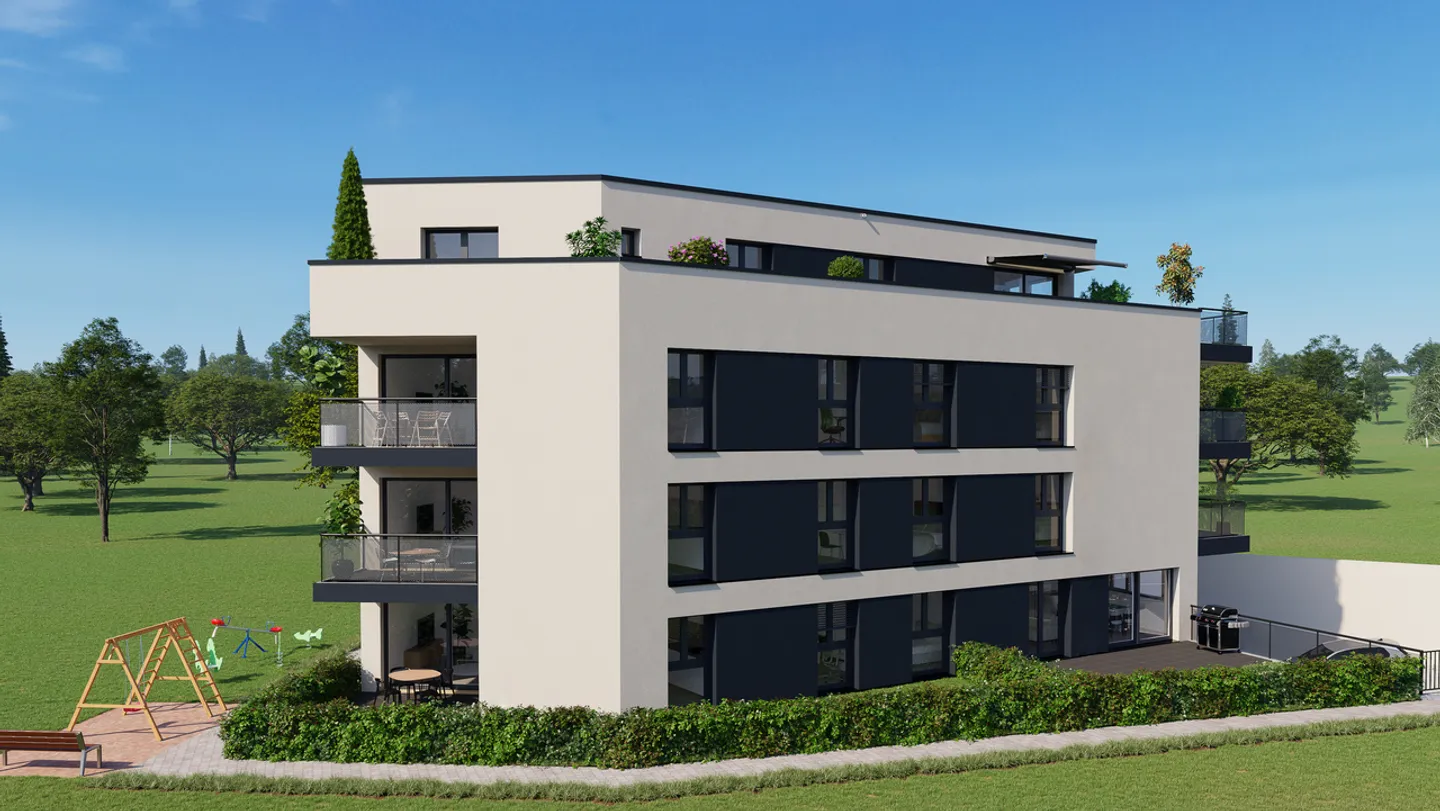 Magnifico appartamento di 3,5 locali con balcone ad Attalens - Foto 1 di 4