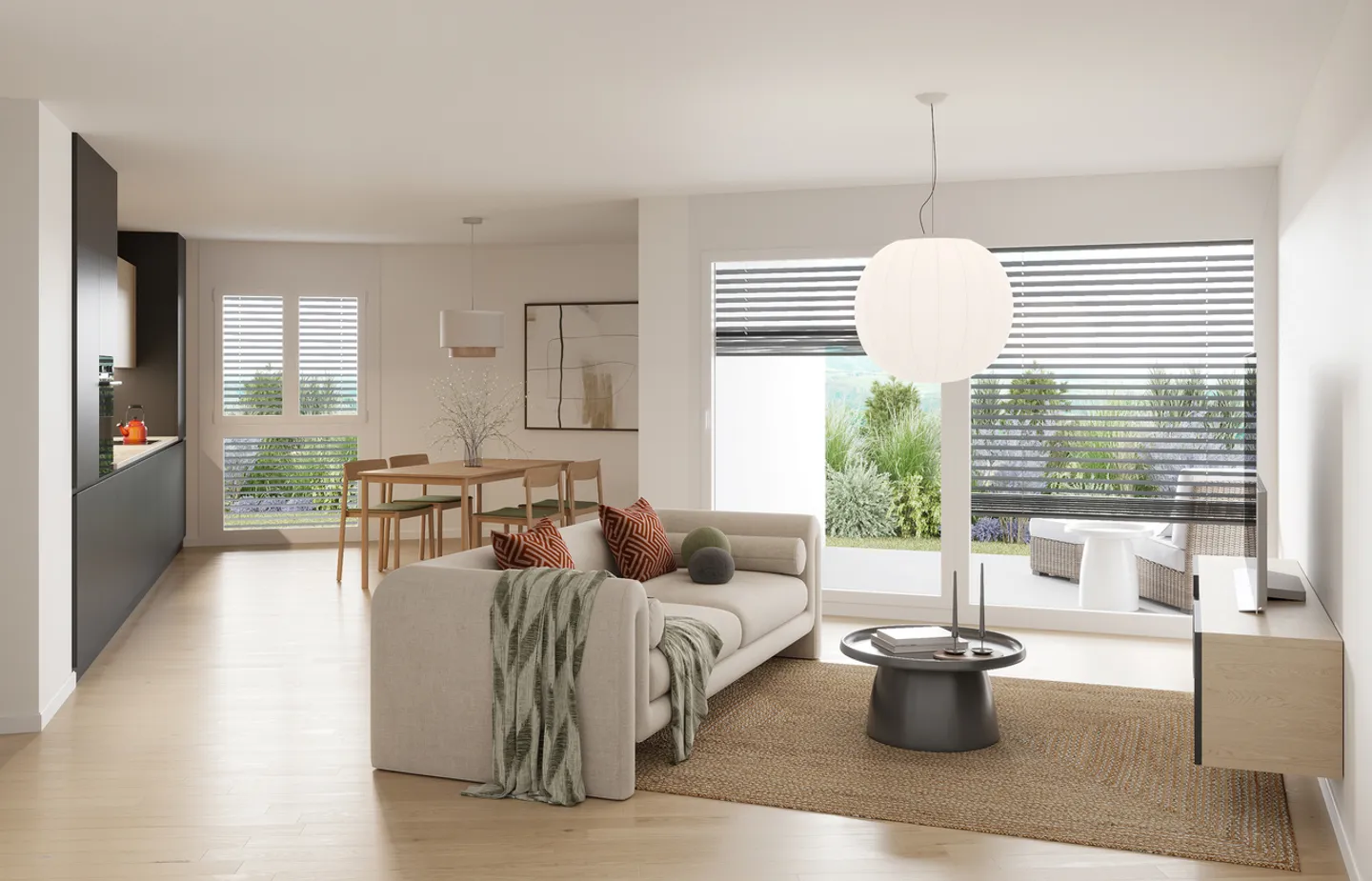 Magnifico appartamento di 3,5 locali con balcone ad Attalens - Foto 2 di 4