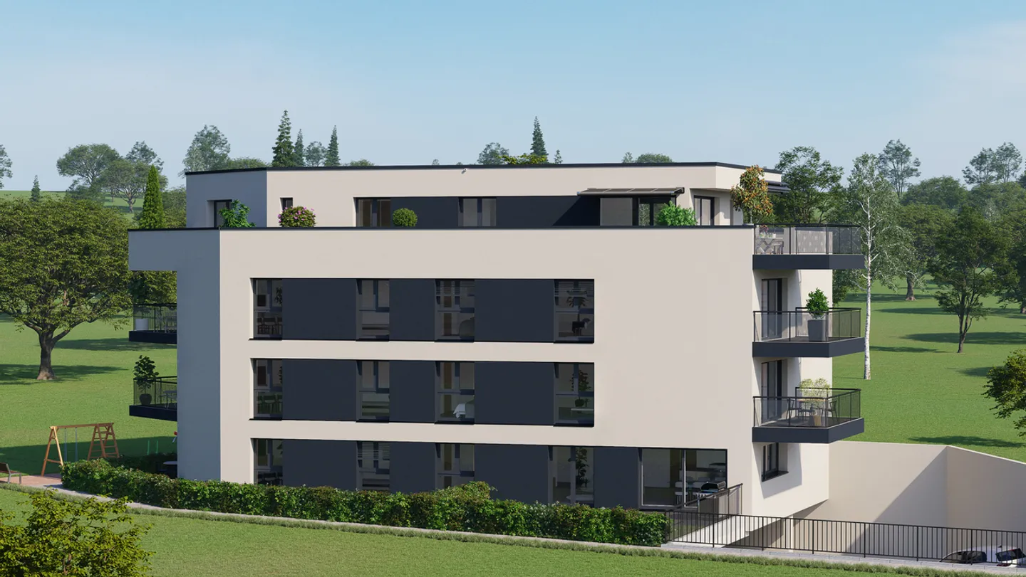 Magnifico appartamento di 3,5 locali con balcone ad Attalens - Foto 4 di 4