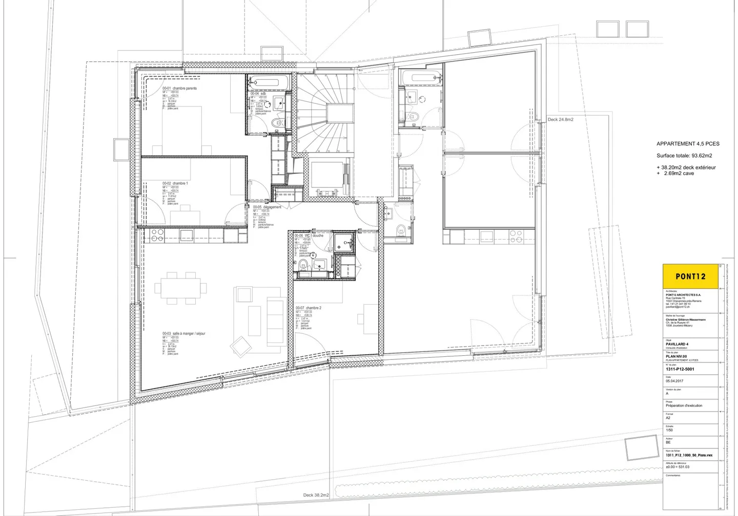 Appartement moderne avec terrasse - Photo 8 sur 8