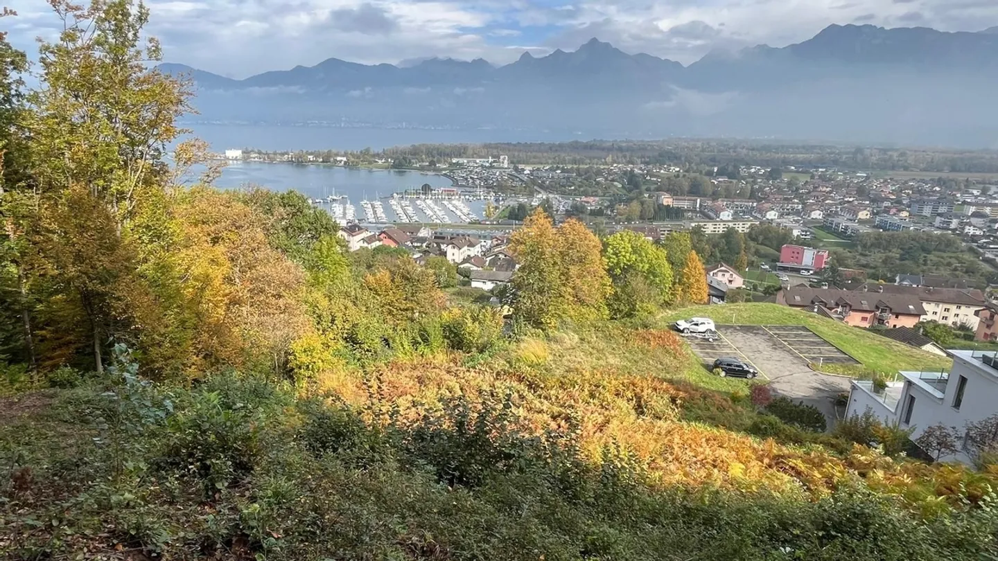 Superbe opportunité : Terrain constructible avec permis en force à vendre au Bouveret - Photo 2 sur 4