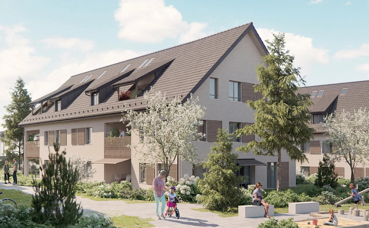 Neubau-Gartenwohnung mit moderner Haustechnik und offenem Grundriss - Foto 3 von 11