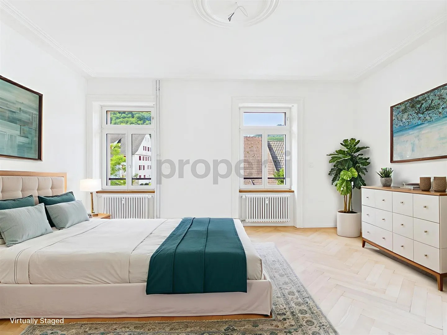 Charmante 3.5-Zimmer-Wohnung in denkmalgeschütztem Gebäude in Büsserach - Foto 2 von 9