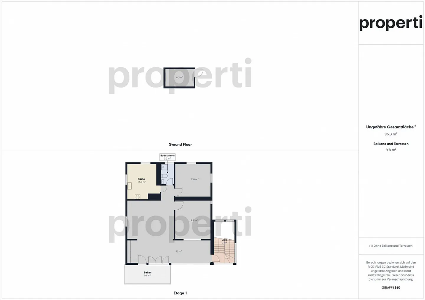 Exclusive 3.5-room apartment in Oberwil - Photo 14 of 15