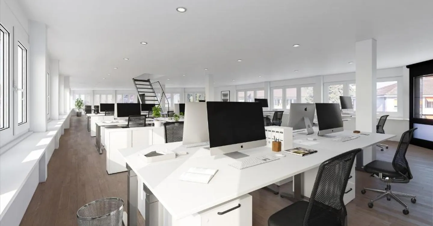 Emplacement de choix : Espaces de bureau attrayants directement à la gare de Belp - Photo 1 sur 8