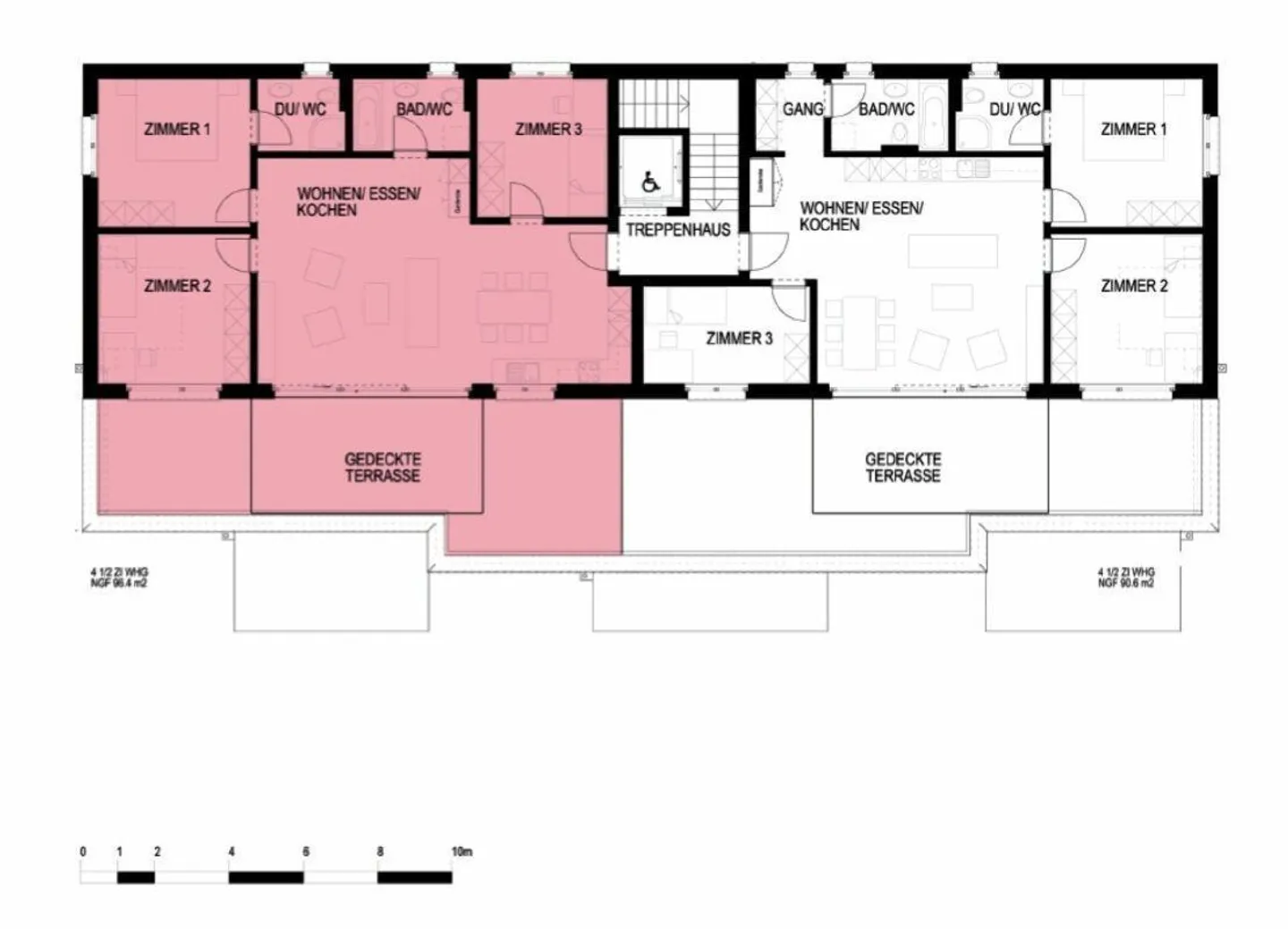 Modern 4.5-room penthouse apartment: large terrace with a view - Photo 9 of 9