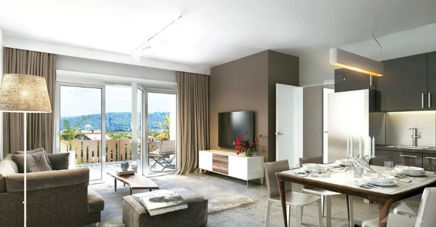 Penthouse 4.5 Zimmer nach Westen mit freiem Blick auf die Alpen - Foto 2 von 11