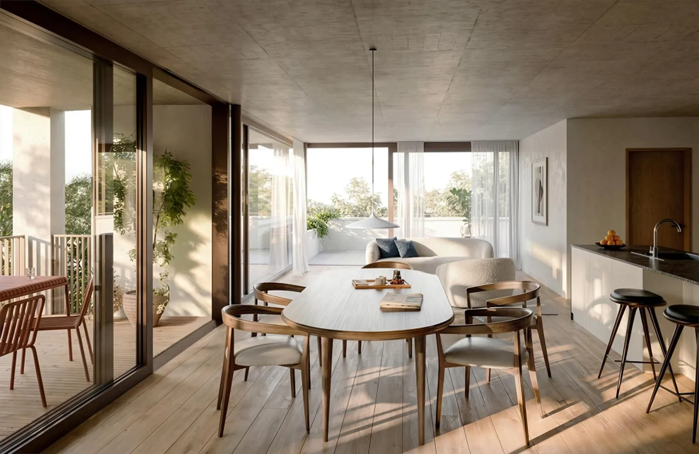 Geräumige Wohnung mit grosser Terrasse - Foto 1 von 4