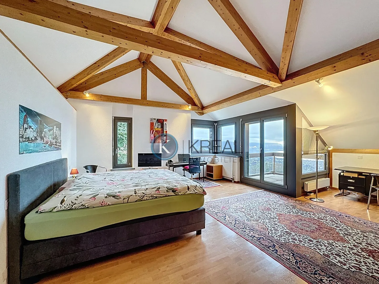 Hochwertige Wohnung in einem Doppelhaus mit außergewöhnlichem Blick - Foto 7 von 9