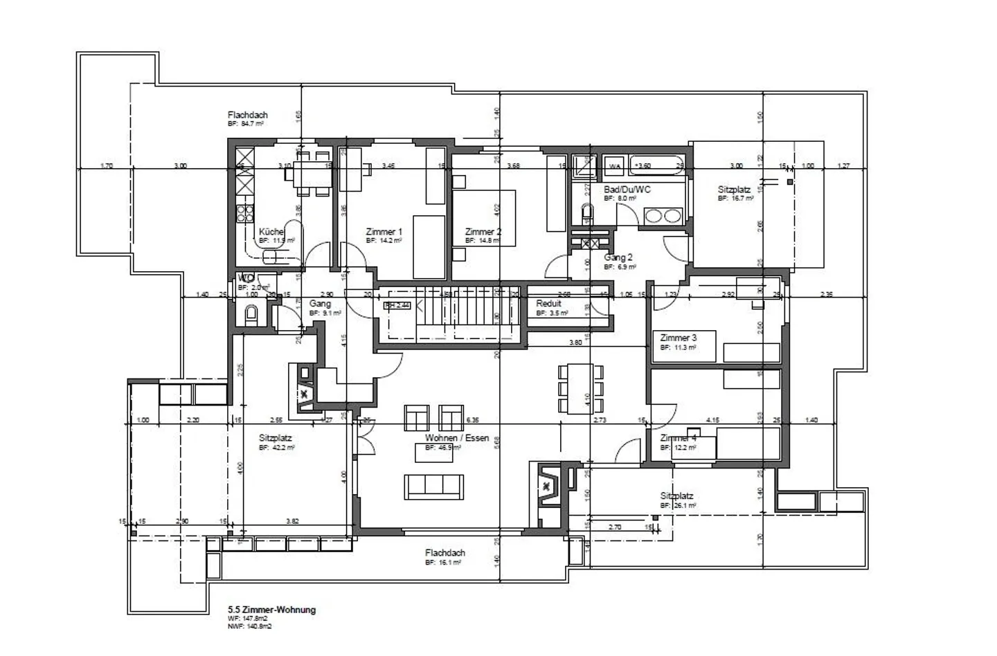 Attikawohnung mit grosser Terrasse - Foto 9 von 9