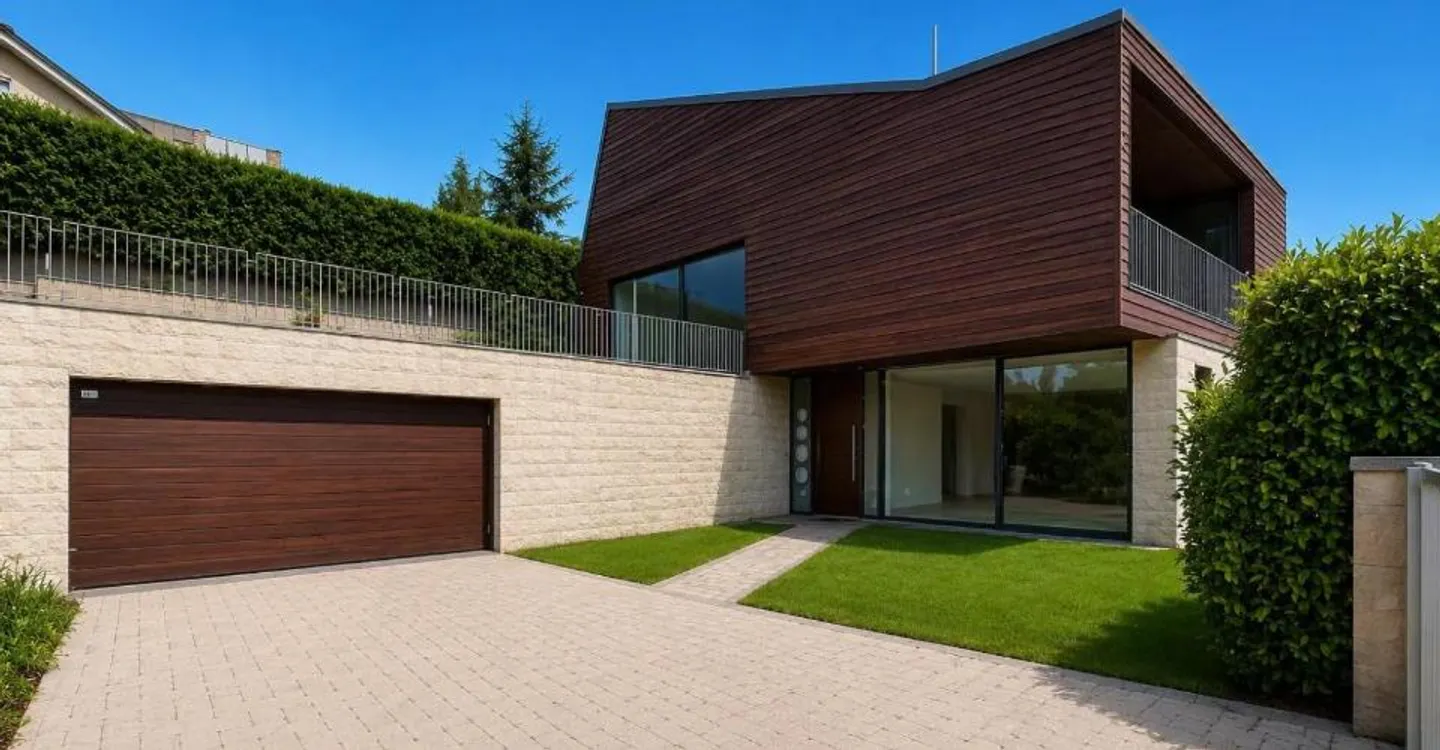 Villa di architetto con terrazza di 100m2 e vista panoramica sul lago, a soli 10 minuti a piedi dal centro di Arzier - Foto 1 di 11