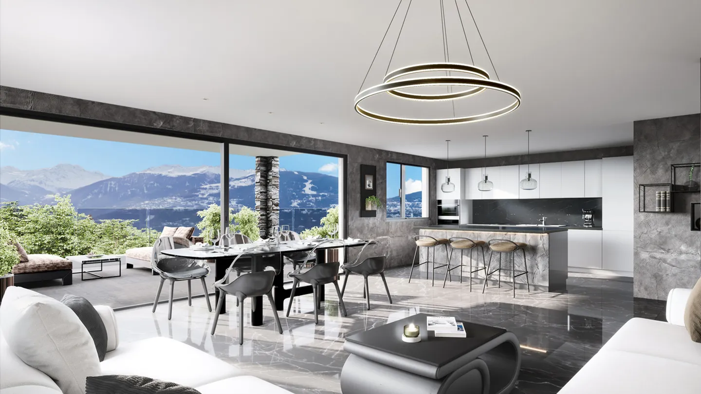 IN VENDITA APPARTAMENTO 4.5 STANZE DI ALTA QUALITÀ A SAVIESE - Foto 2 di 5