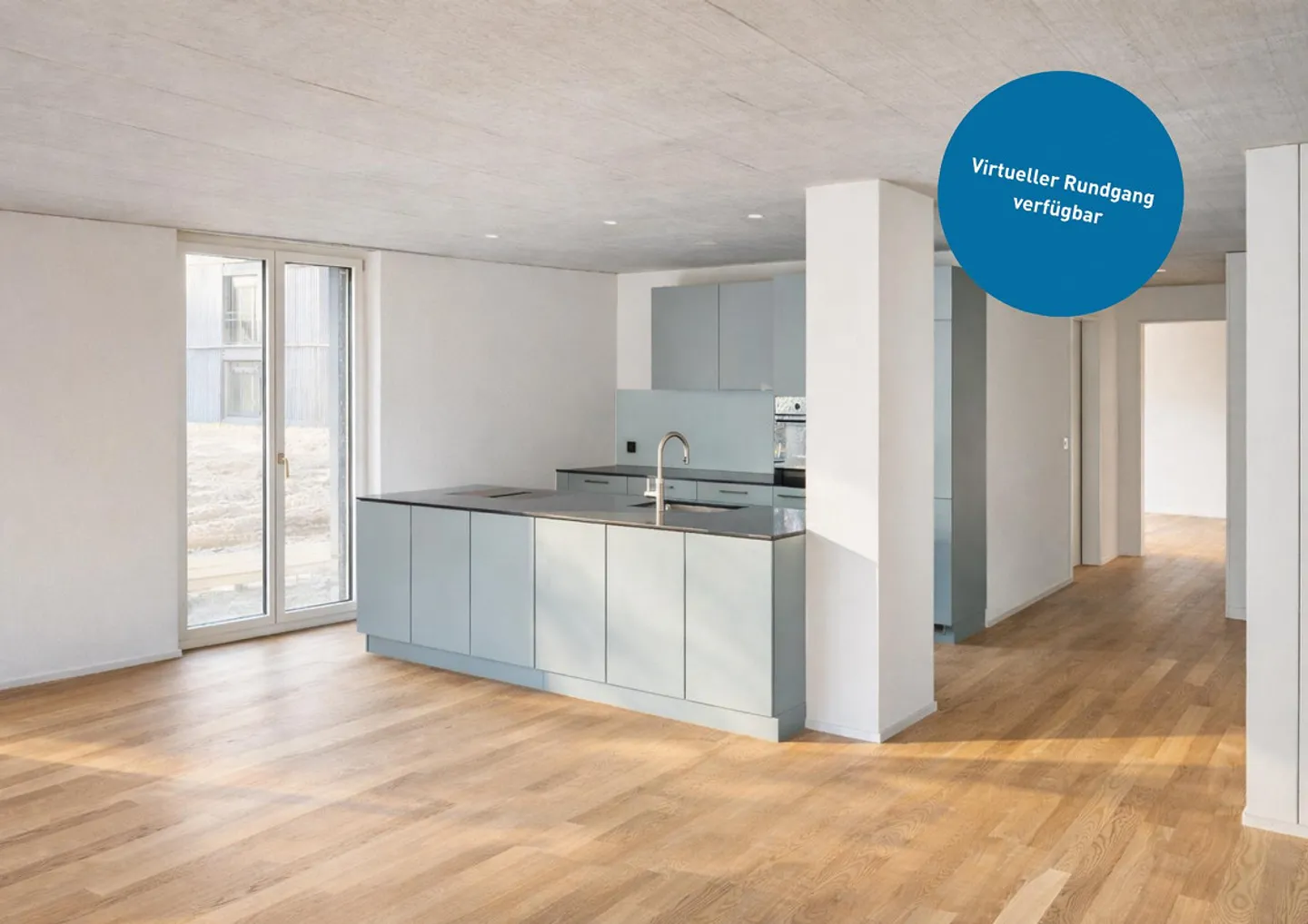 Appartamento nuovo di 3,5 stanze con vista nel complesso 7 Lerchen a Kloten - Foto 1 di 9