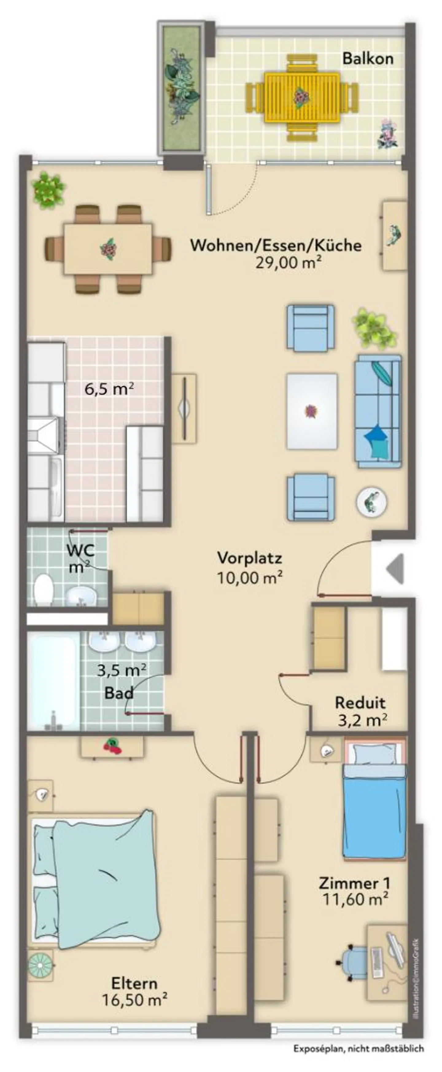 Appartement 3.5 pièces à Hinterkappelen - Photo 11 sur 11