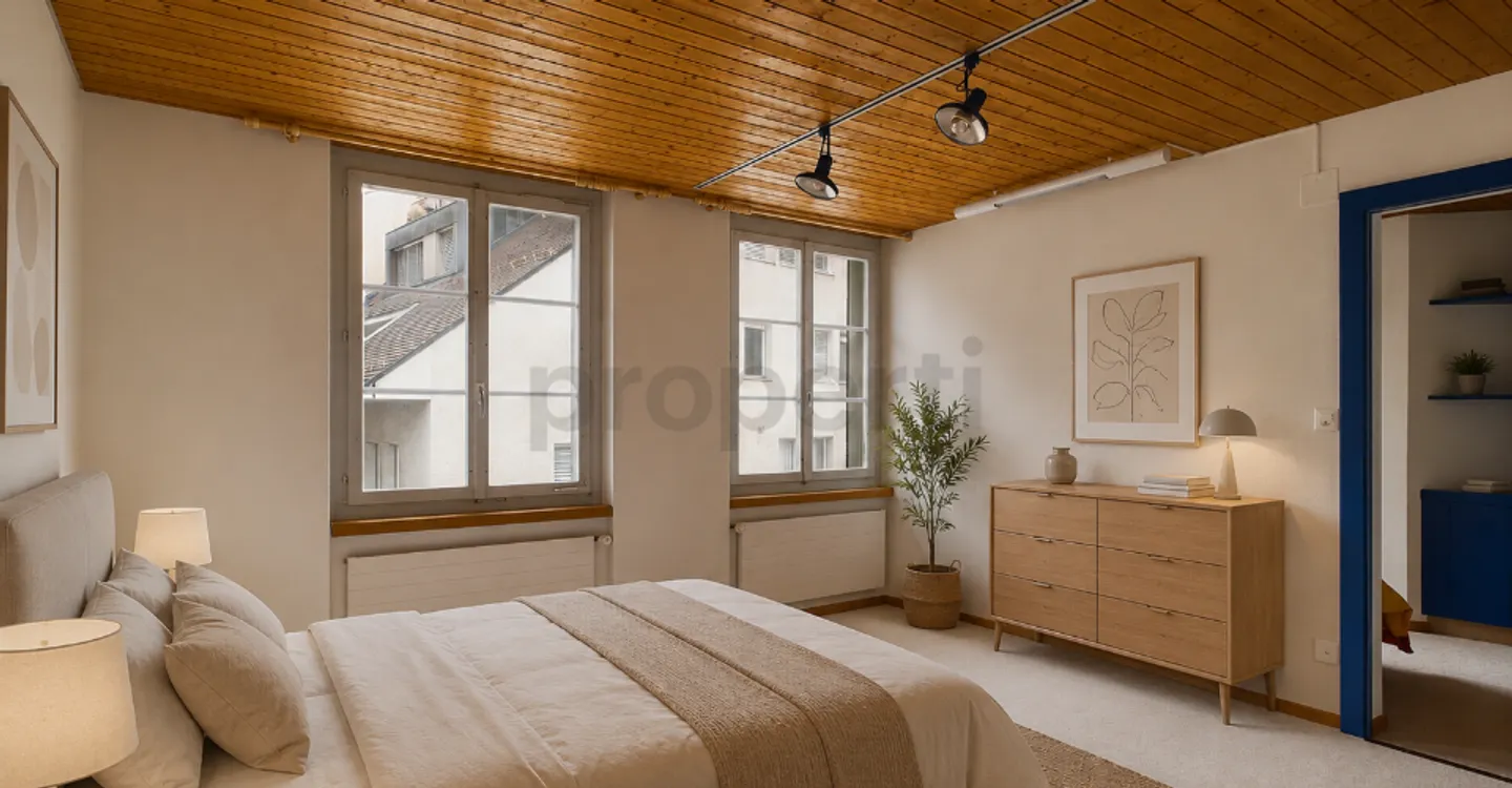 Beaucoup d'espace pour la famille : Maisonette spacieuse avec balcon à Bischofszell - Photo 3 sur 12
