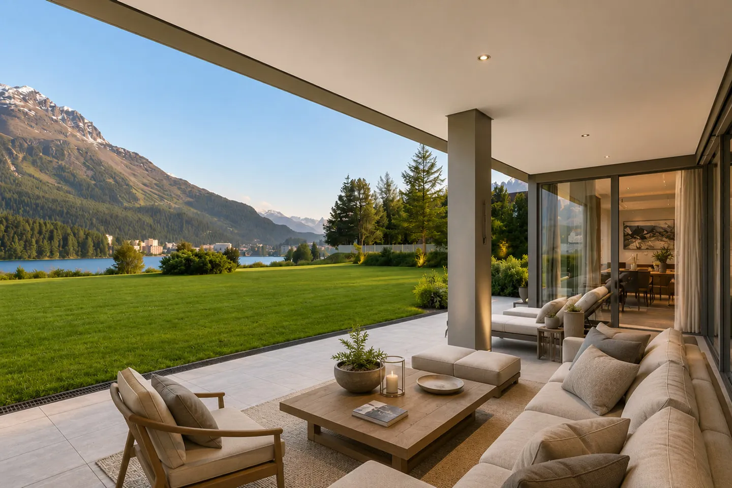 Luxuriöse Wohnung - fantastischer Blick auf den See und die Berge - Foto 1 von 2