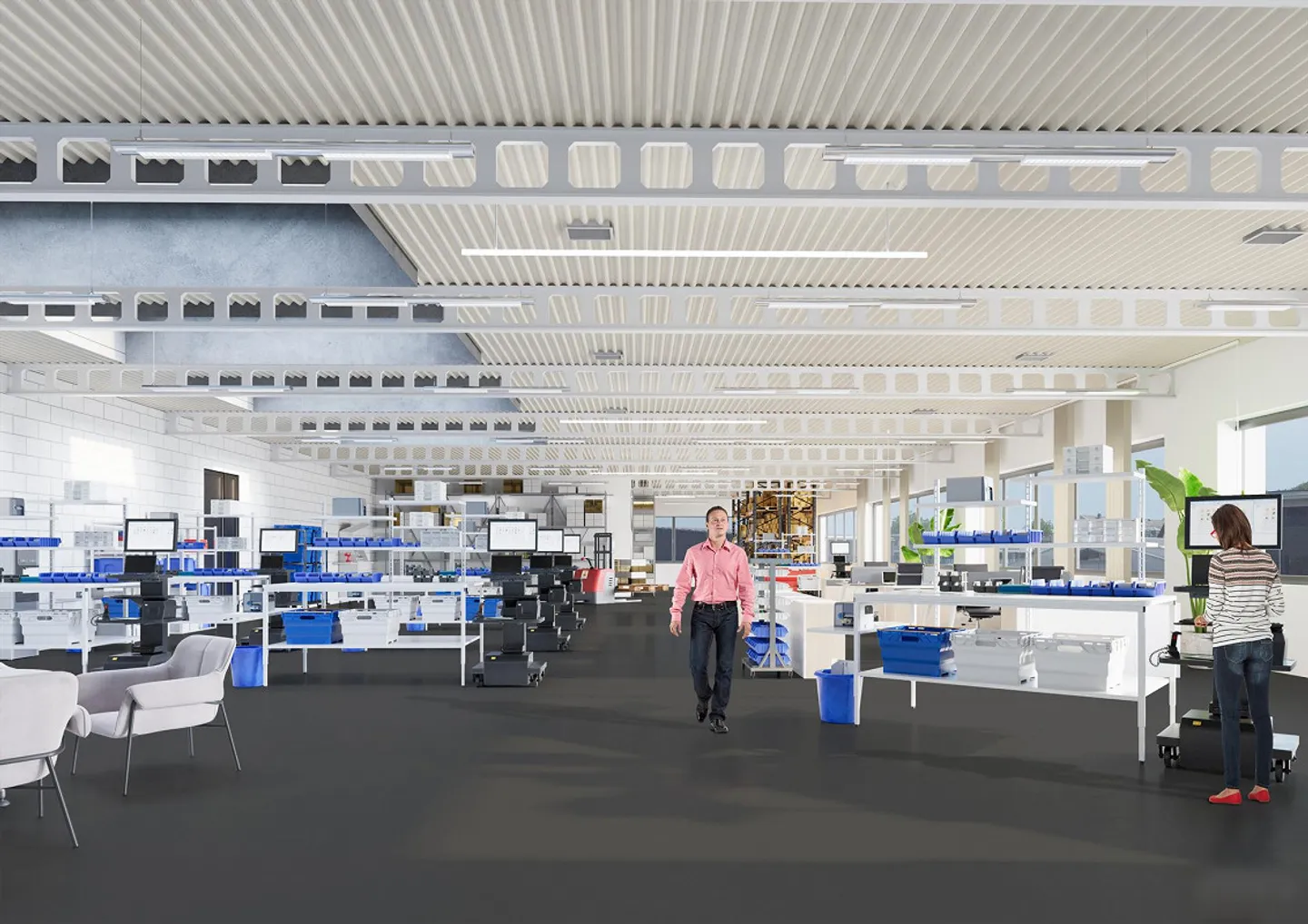 Multifunctional commercial and industrial hall first occupancy 8000m2 - Photo 3 of 4