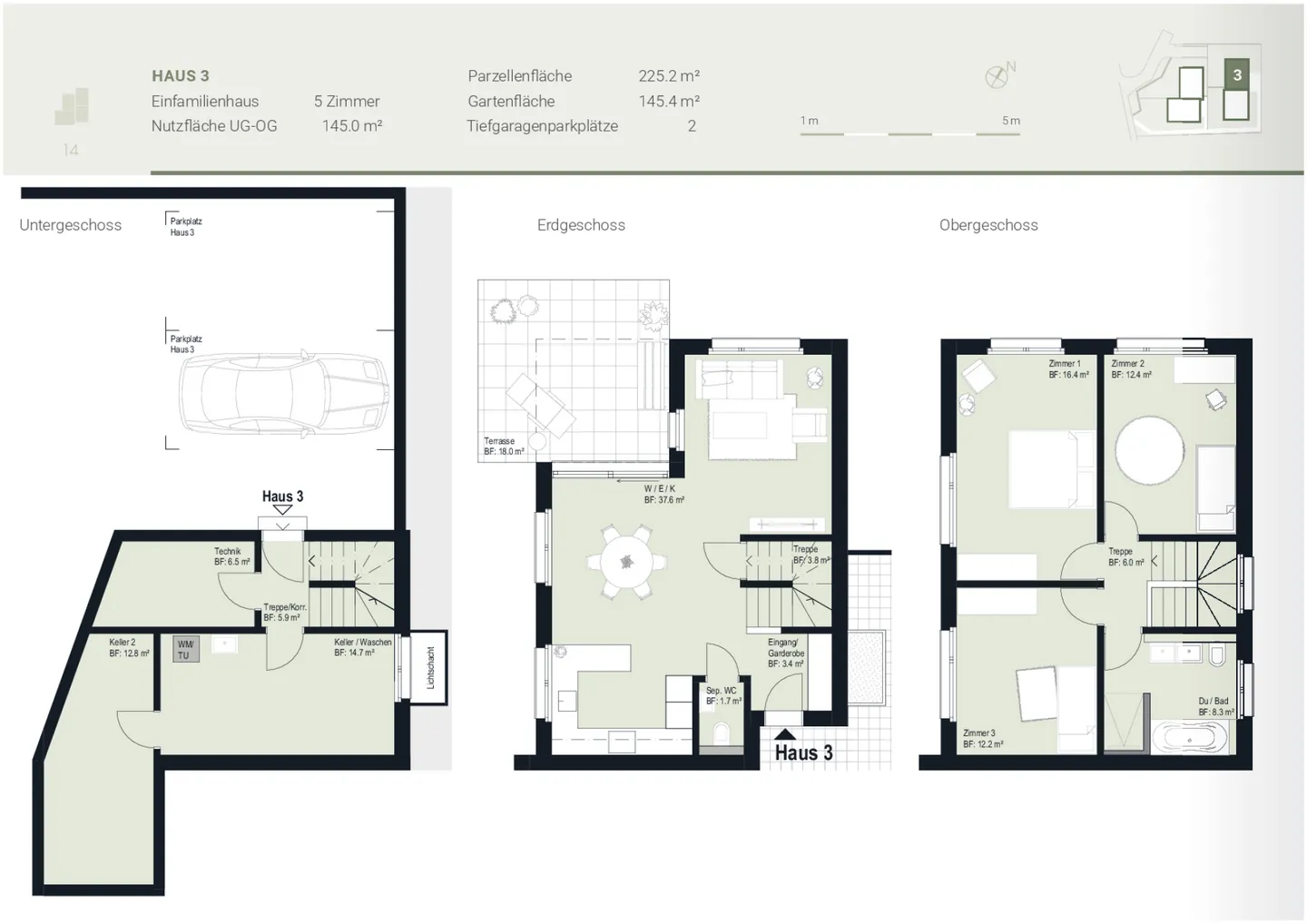 RESERVED: 4-Quarter Seengen: 4 Single-Family Homes with Garden and Underground Garage, SFH 3 - Photo 9 of 12