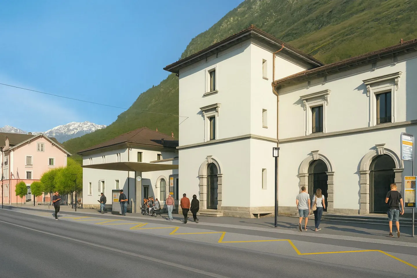 FFS Station in Biasca: 90 m2 Open Space Office - Photo 1 of 4