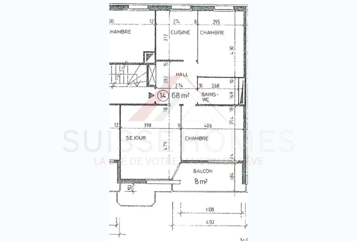 Beautiful 3.5-room apartment with balcony on the 3rd floor - Photo 14 of 14