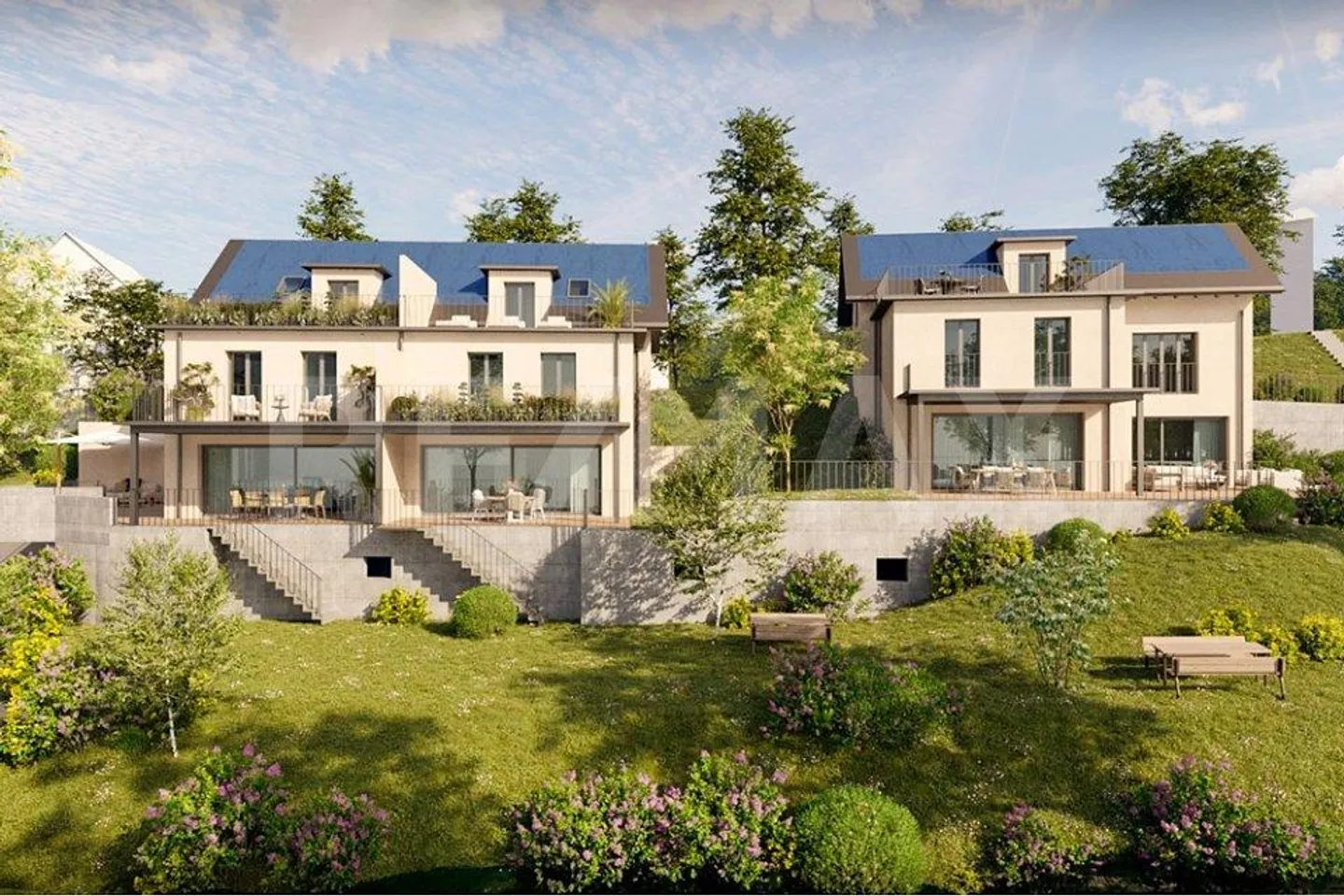 So lebt man heute – stilvolle 6.5-Zimmer-Doppelhaushälften im Neubau - Foto 2 von 5