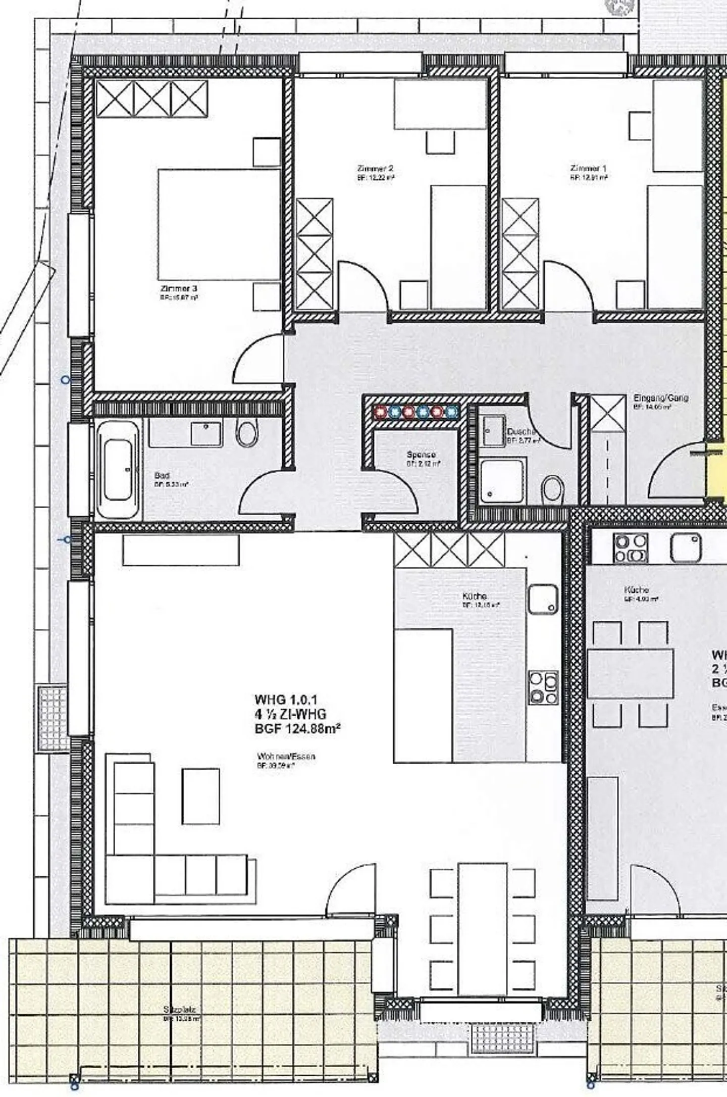 Modern 4.5 room apartment for rent in Felsberg! - Photo 7 of 7