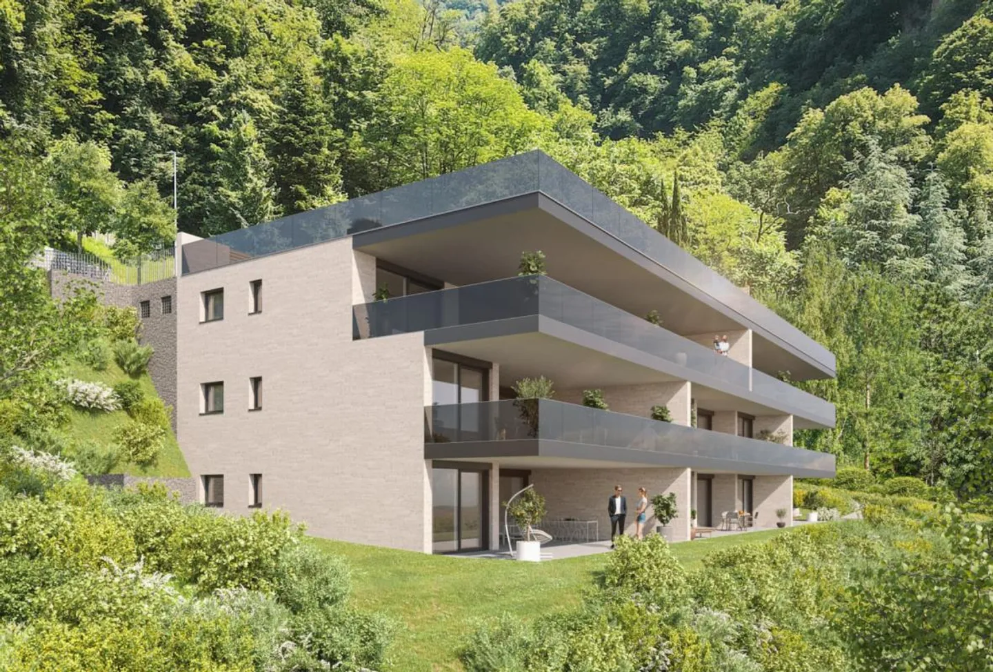 LUGANO - modern und NEU 3,5 Zimmer 1. STOCK - möglich 2. WOHNUNG - Foto 2 von 5