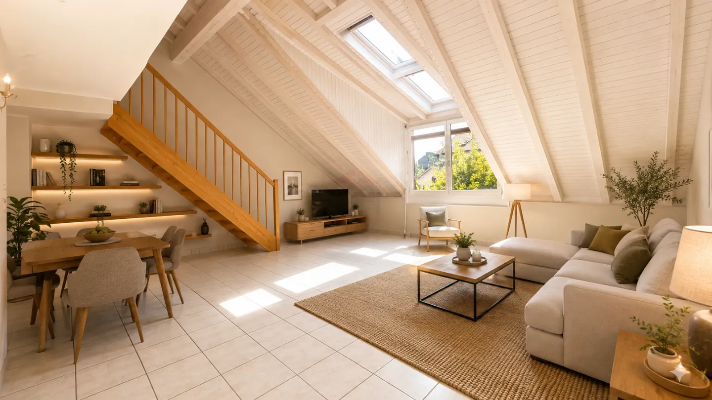 Rare in Plan-les-Ouates? 6-room duplex of 133m² with private garden - Photo 1 of 8