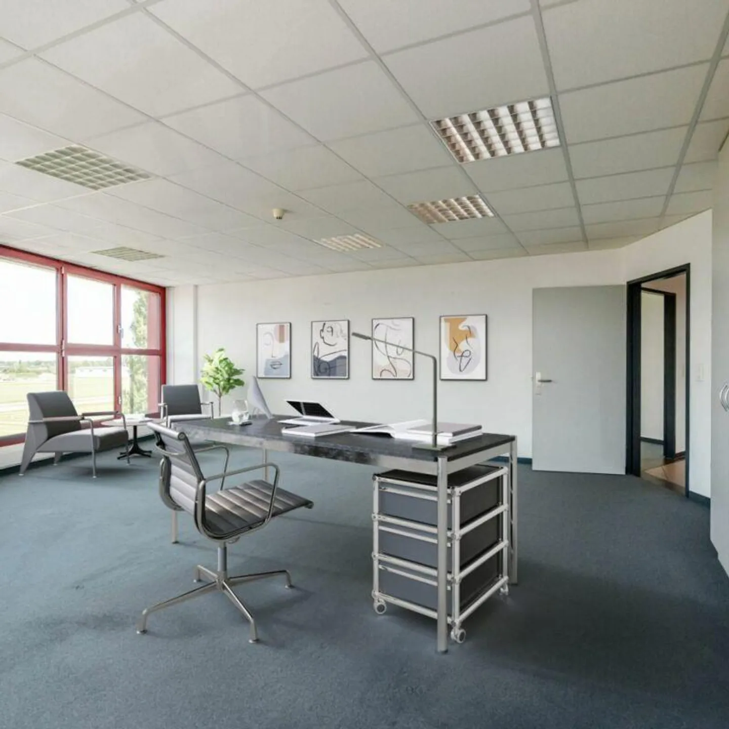 Geräumiges Büro mit 40?m² in Staad - Foto 6 von 7