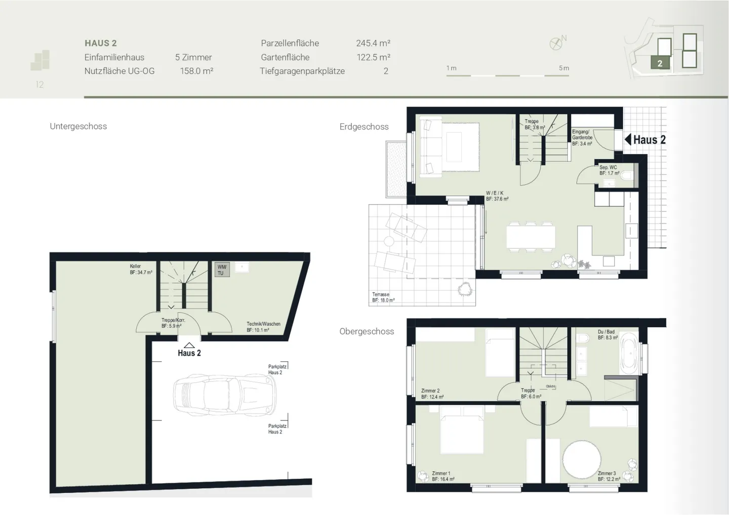 4 Compact Houses Near the Village, EFH 2 - Photo 5 of 13
