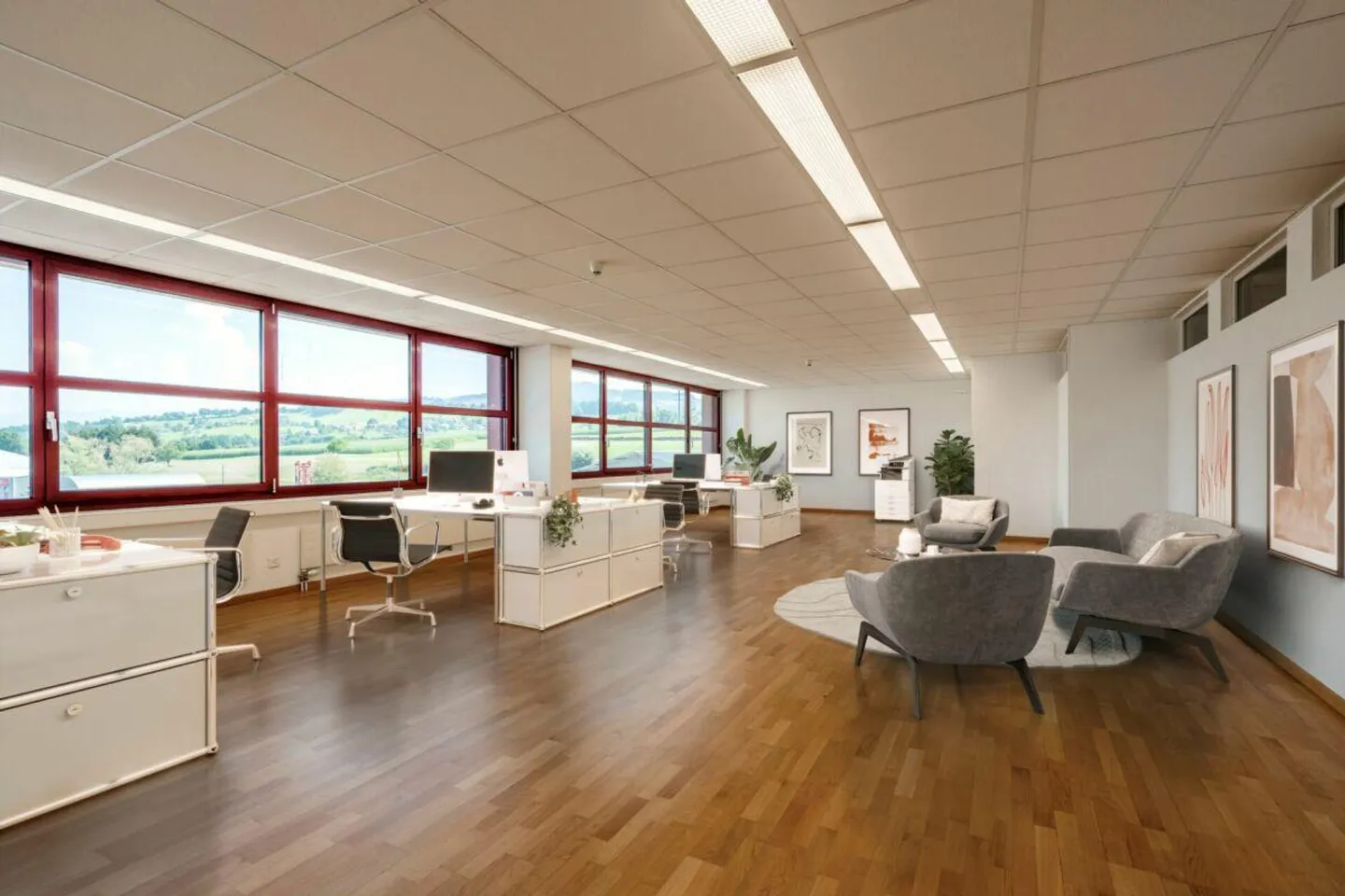 Geräumiges Büro mit 40?m² in Staad - Foto 3 von 7