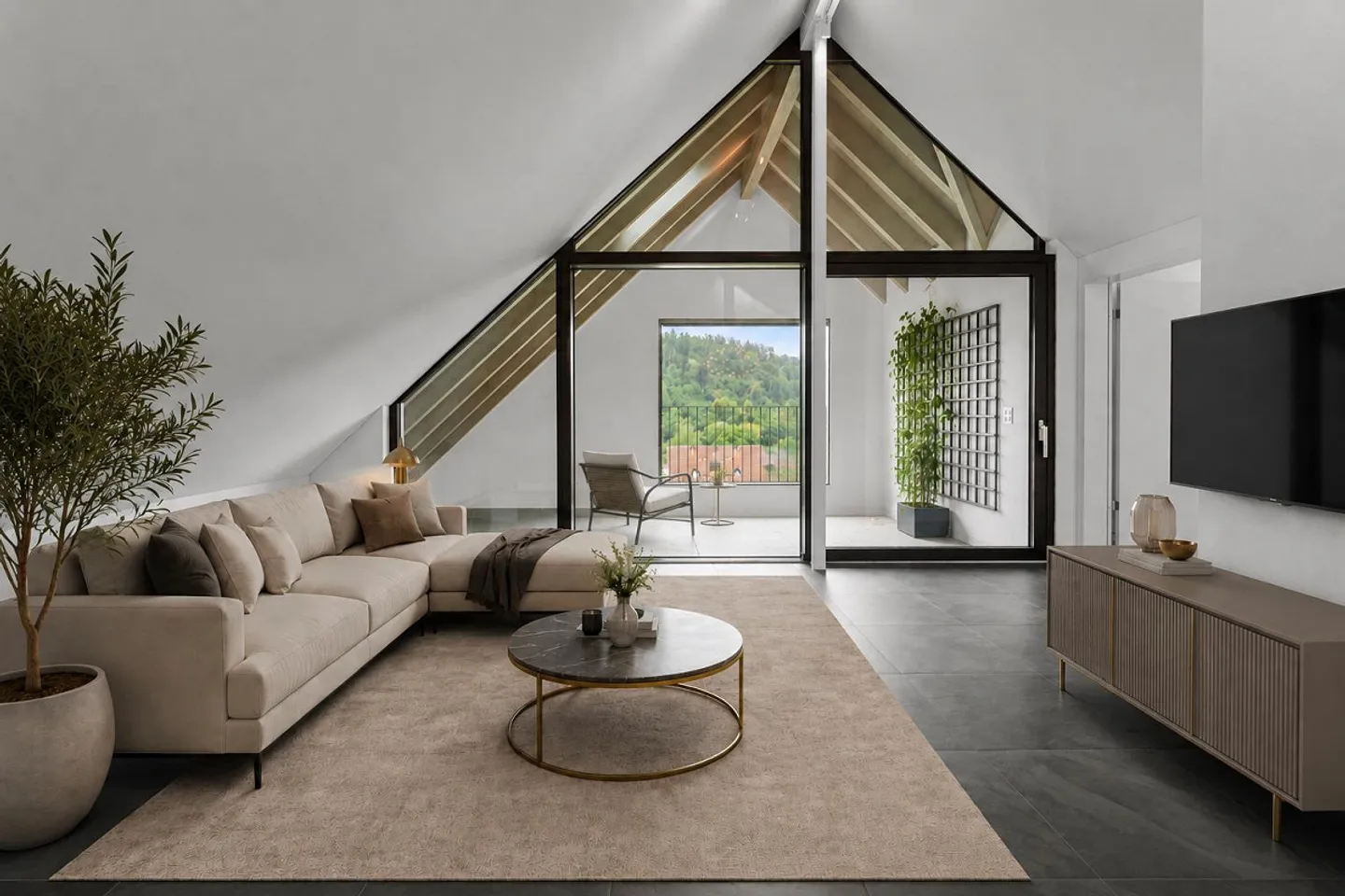 Modern 4.5-room apartment with impressive room height - Photo 4 of 8