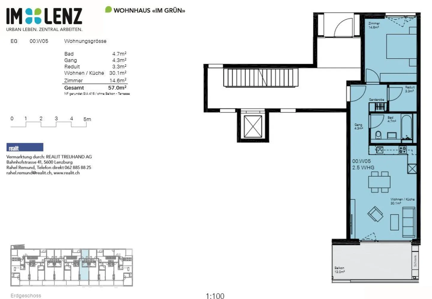 Modern Ground Floor Apartment with View of Lenzburg Castle - Photo 6 of 6