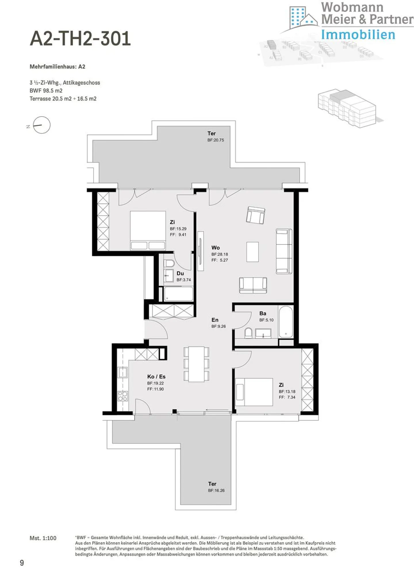 First occupancy 2026 - Exclusive 3.5-room penthouse apartment with two terraces - Photo 13 of 13