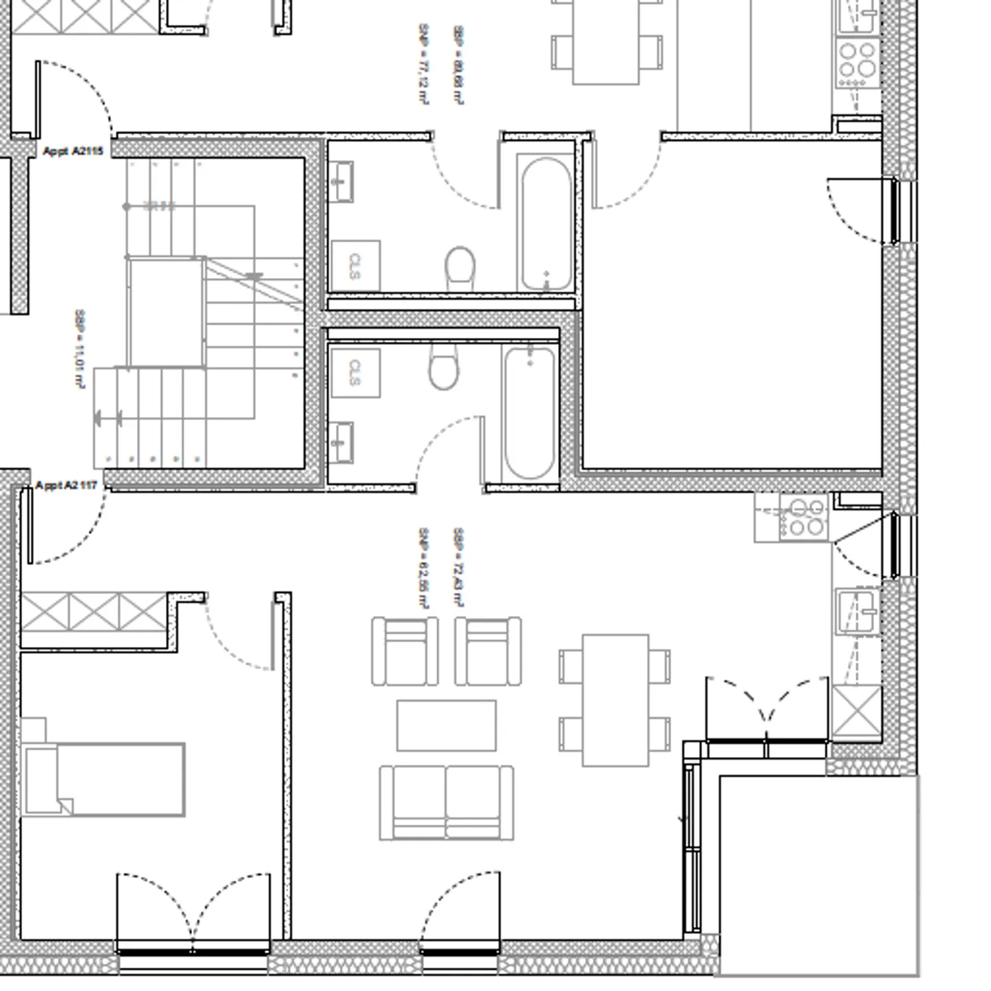 Nuovi appartamenti di 2½ locali di circa 62 m² comprendenti: - Ingresso con armadi a muro - Cucina ben attrezzata aperta - Soggiorno luminoso con accesso al balcone - Camera da letto - Bagno/WC con colonna di lavaggio - Balcone - Foto 2 di 2