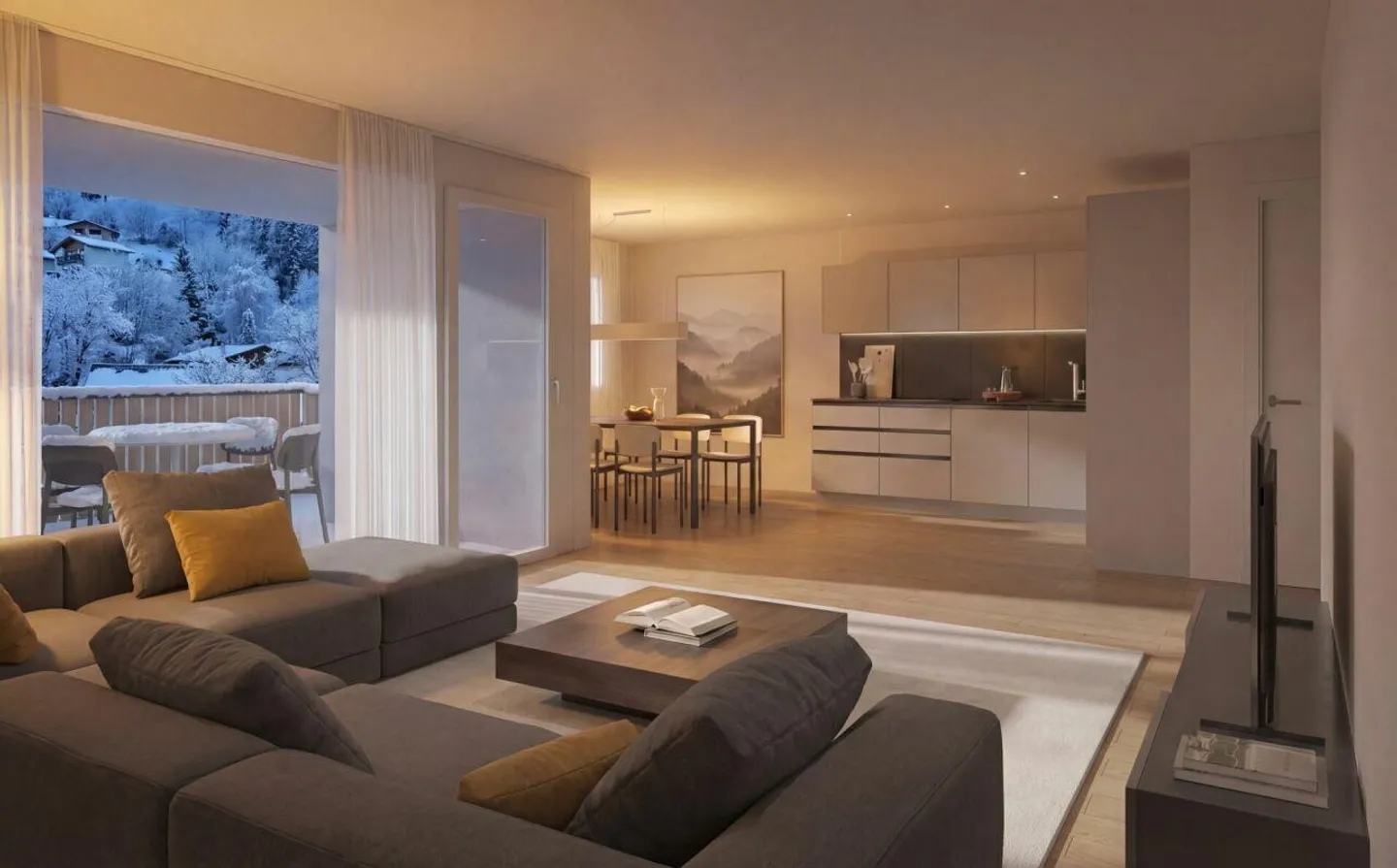 Appartement moderne de 4,5 pièces avec terrasse (résidence principale) - Photo 2 sur 4