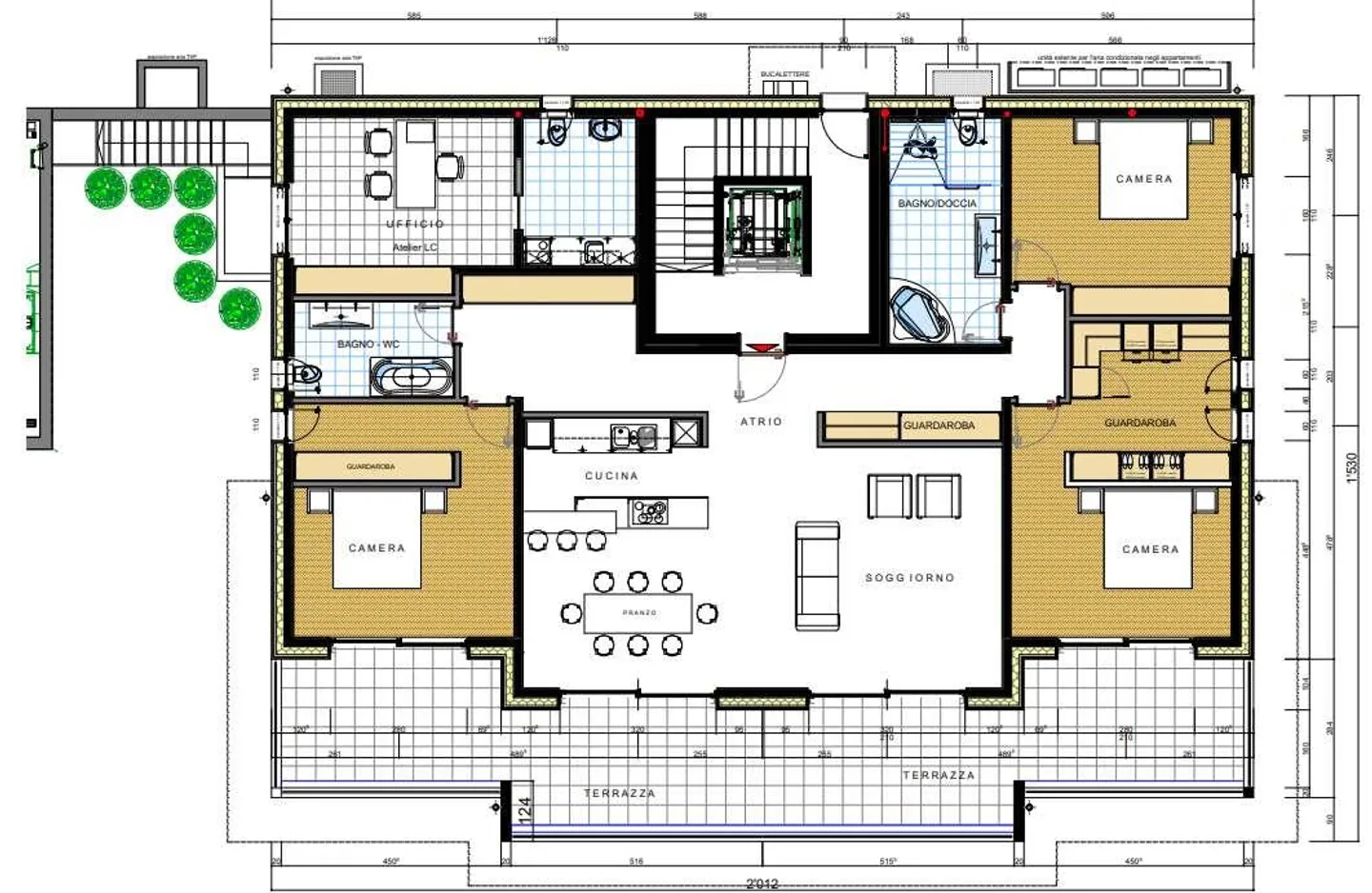 Prestigeträchtige 7-Zimmer-Wohnung mit riesigem Privatgarten und möglichem Pool - Foto 3 von 7