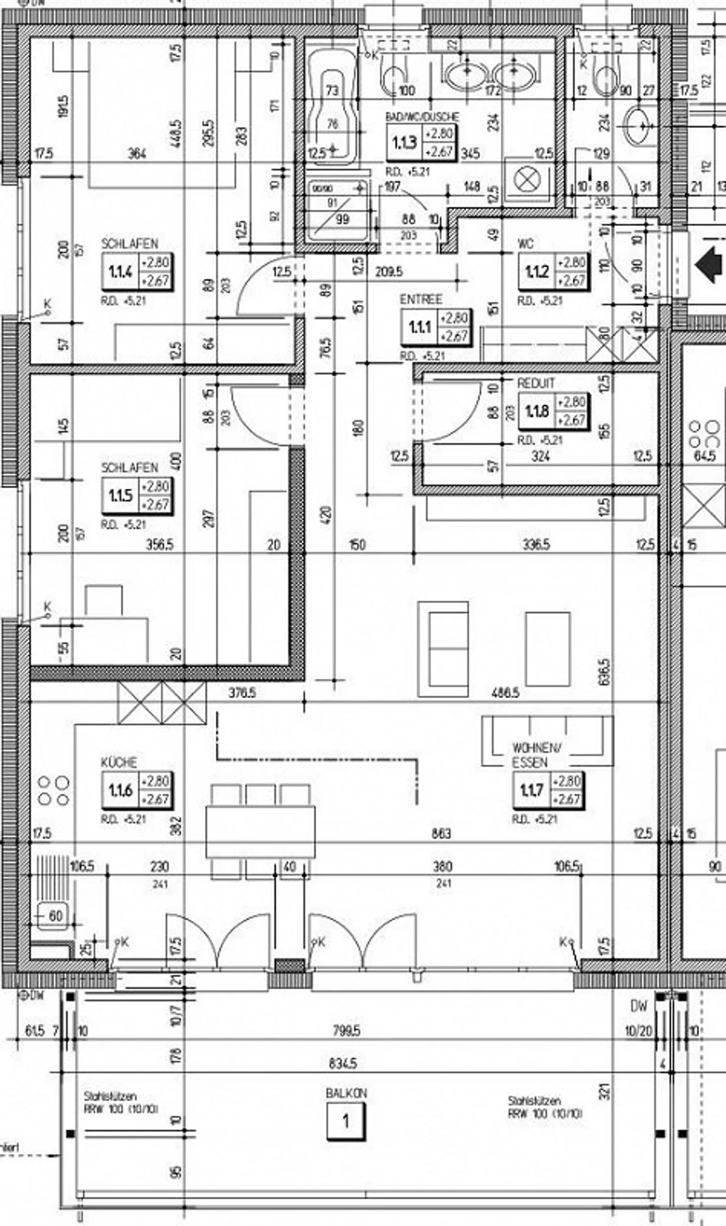 Modern 3.5-room apartment with balcony and garage in Bauma - Photo 7 of 7