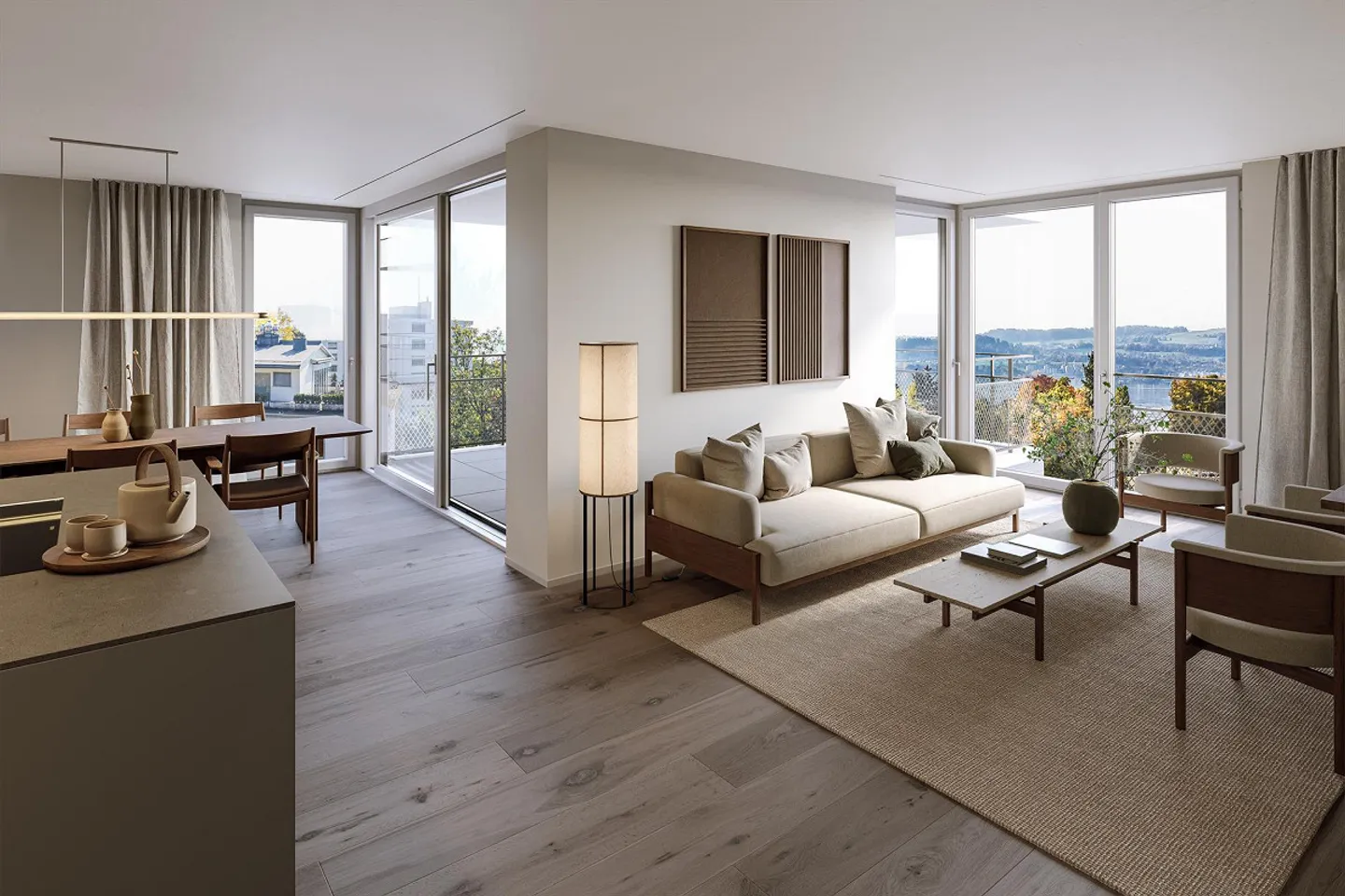 Appartement moderne avec grande terrasse - Photo 2 sur 5