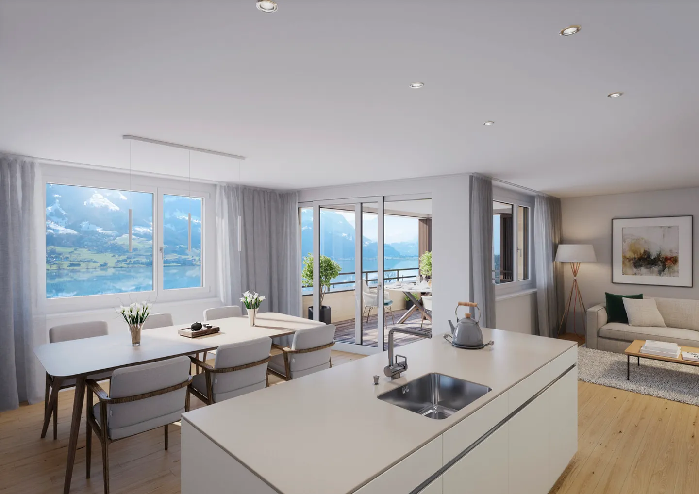 Ultima possibilità! Appartamento da sogno con vista sul lago e sulla montagna - Foto 5 di 8