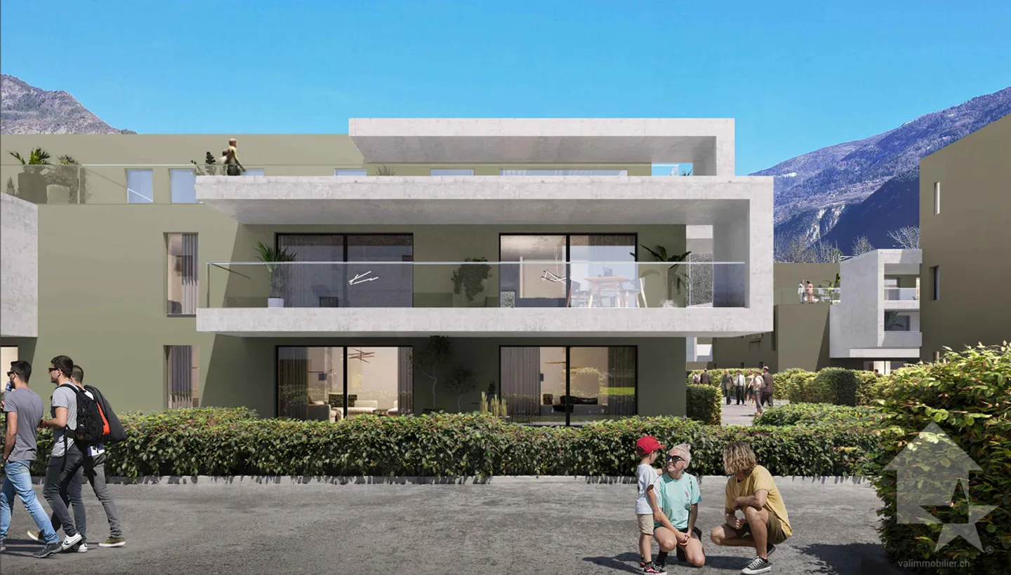 Appartamenti con 3,5 stanze e giardino in una nuova promozione - Sion - Foto 4 di 9
