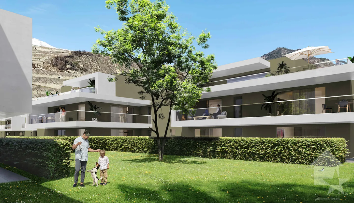 Appartamenti con 3,5 stanze e giardino in una nuova promozione - Sion - Foto 5 di 9