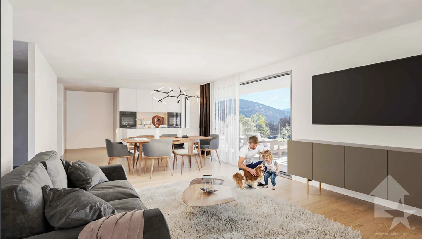 Appartamenti con 3,5 stanze e giardino in una nuova promozione - Sion - Foto 6 di 9