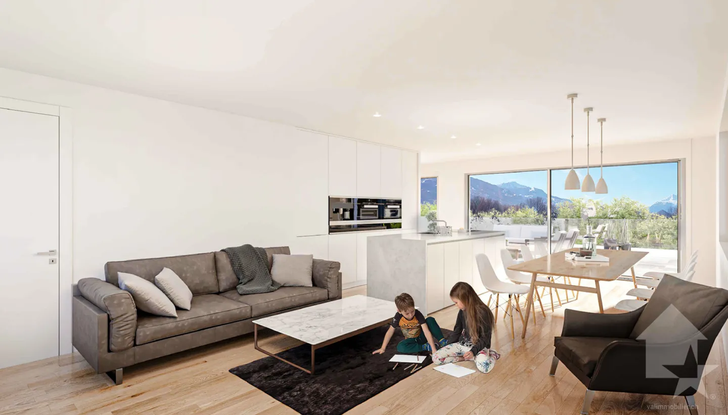 Appartamenti con 3,5 stanze e giardino in una nuova promozione - Sion - Foto 8 di 9