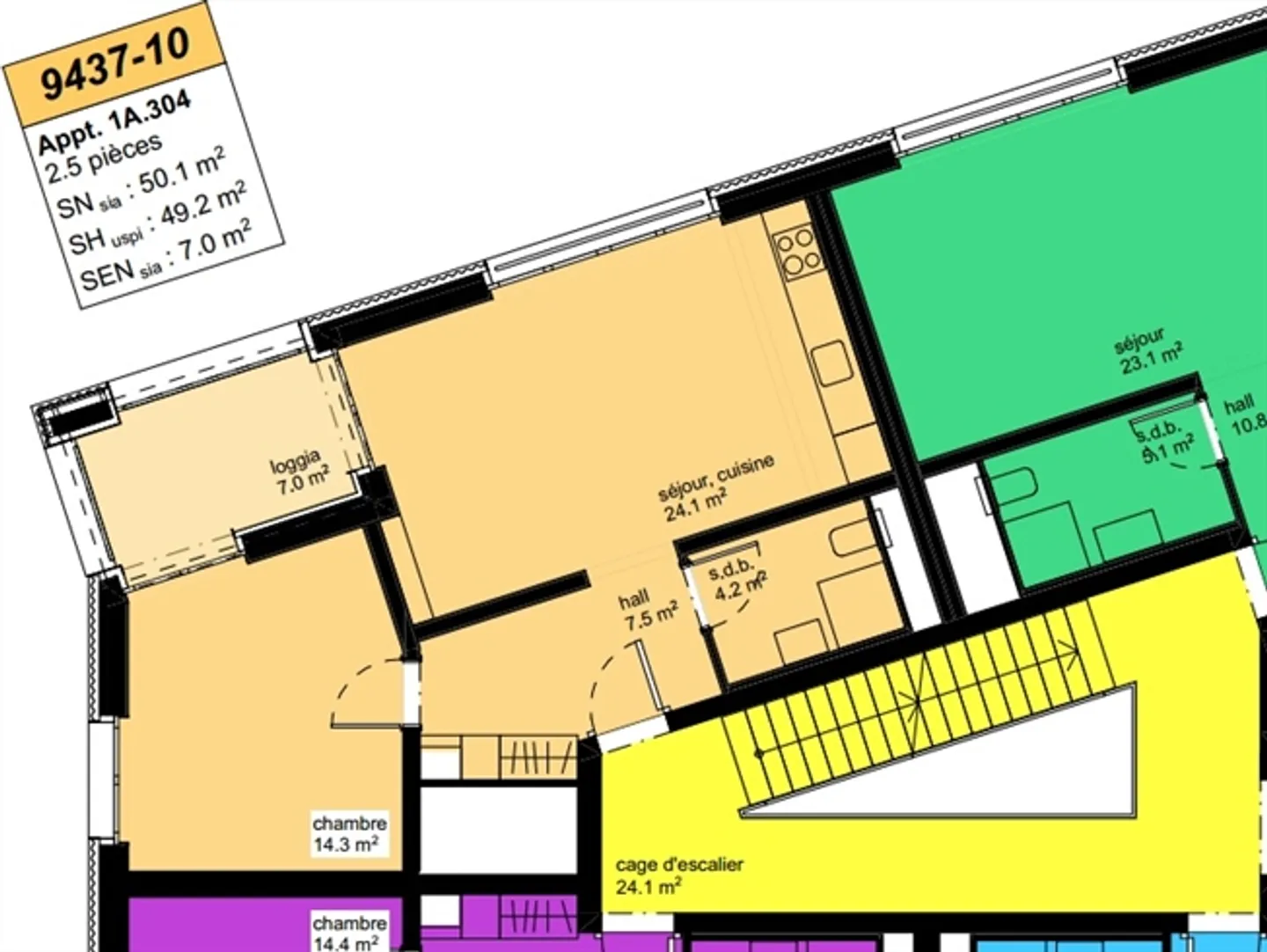 A1-304 - Bellissimo appartamento di 2,5 stanze con vista lago - Foto 5 di 6