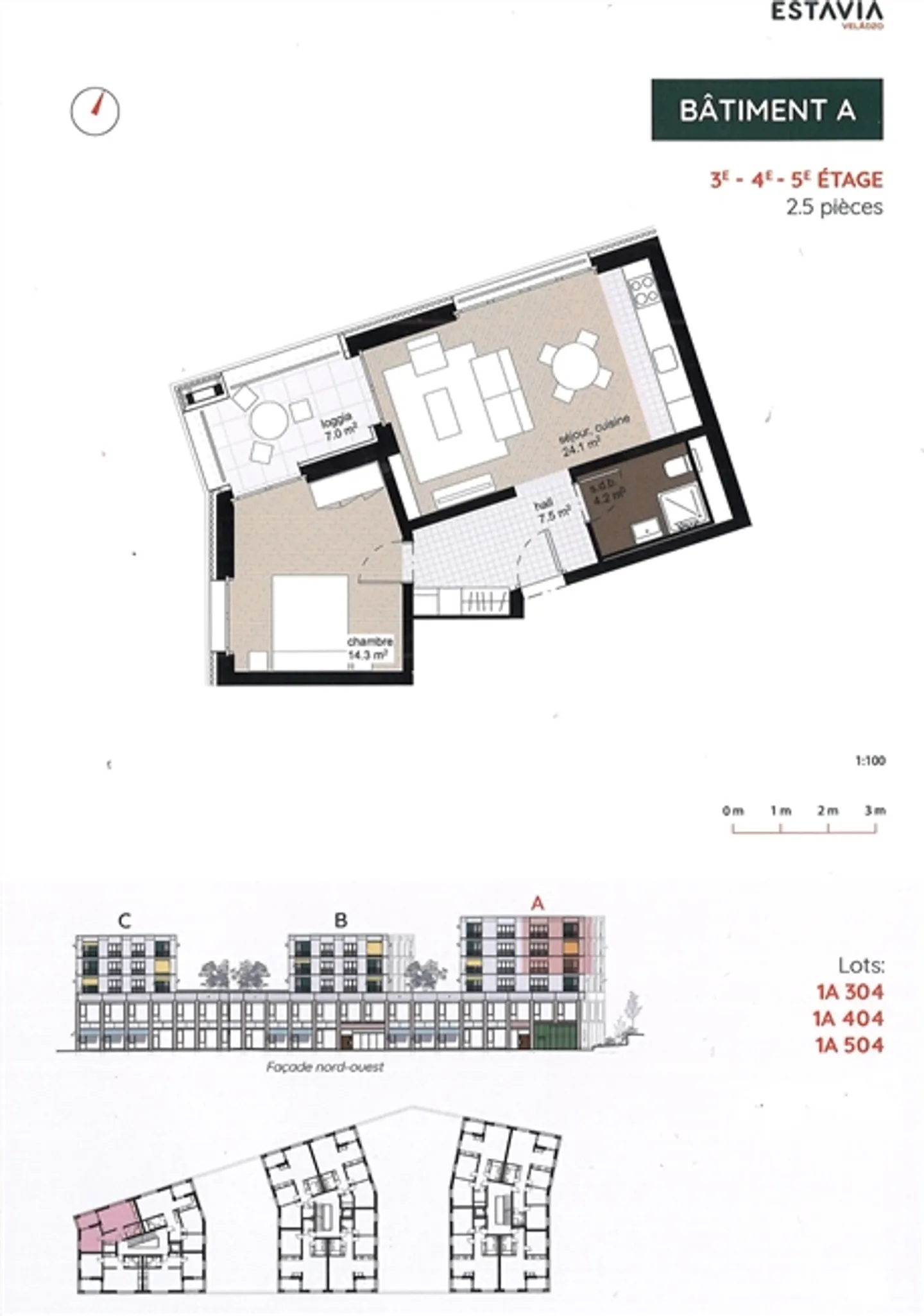 A1-304 - Bellissimo appartamento di 2,5 stanze con vista lago - Foto 6 di 6